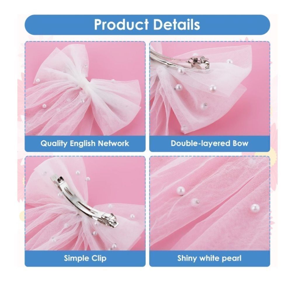 Bridal Pearl Bow - Picture 3 of 6